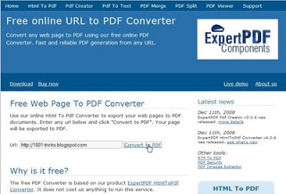 how to turn a web page into a pdf