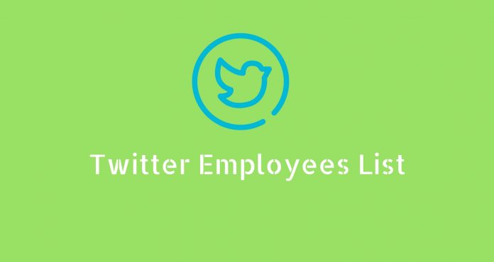 Twitter employees list