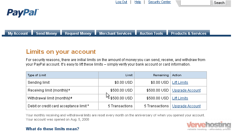 Paypal your account is limited